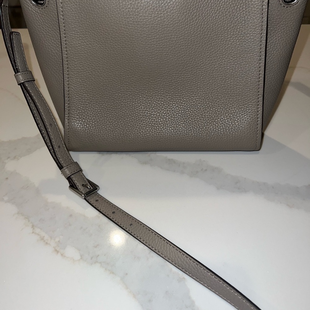 Tory Burch Gray Leather Women's Bag - Picture 3 of 8